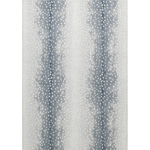 Stark Nessa Animal Print Area Rug in Blue & Reviews Perigold